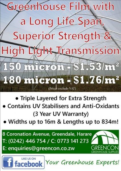 150 Micron Greenhouse Film